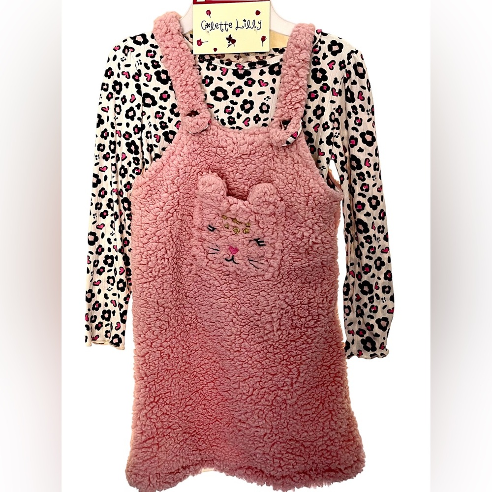 Pink Cat-Themed Girls Jumper